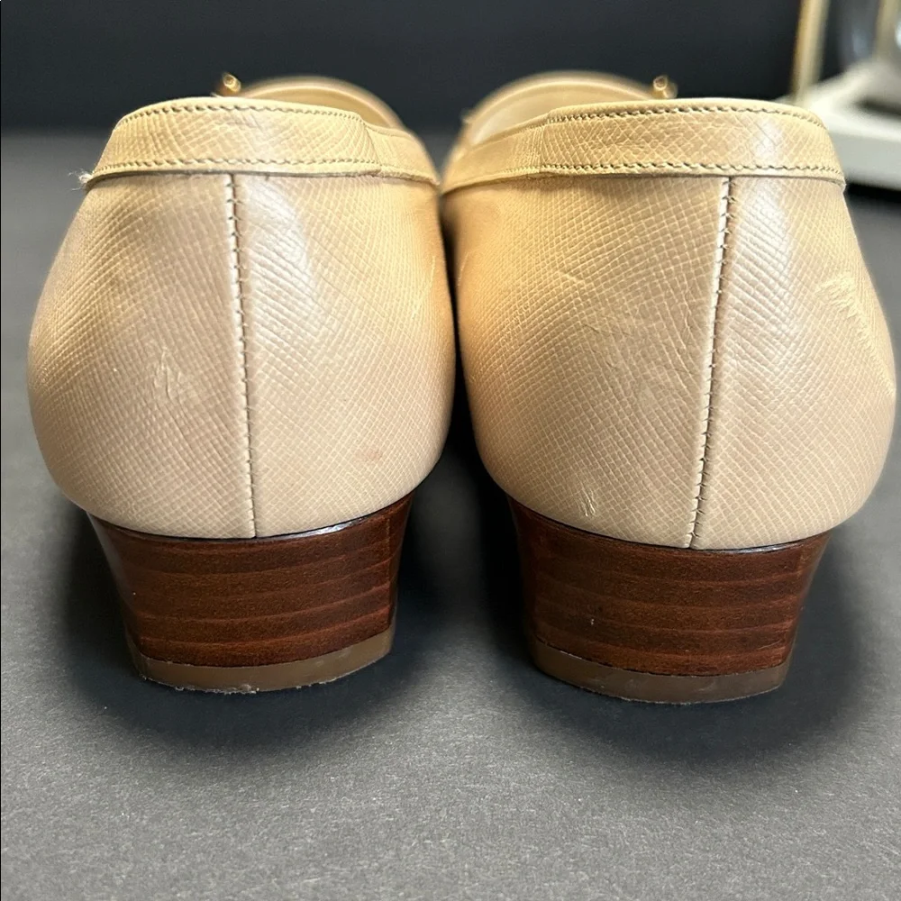 Salvatore Ferragamo Beige and Brown Loafers - Picture 7 of 17